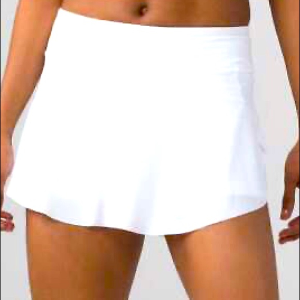 White Lululemon Mini Skirt